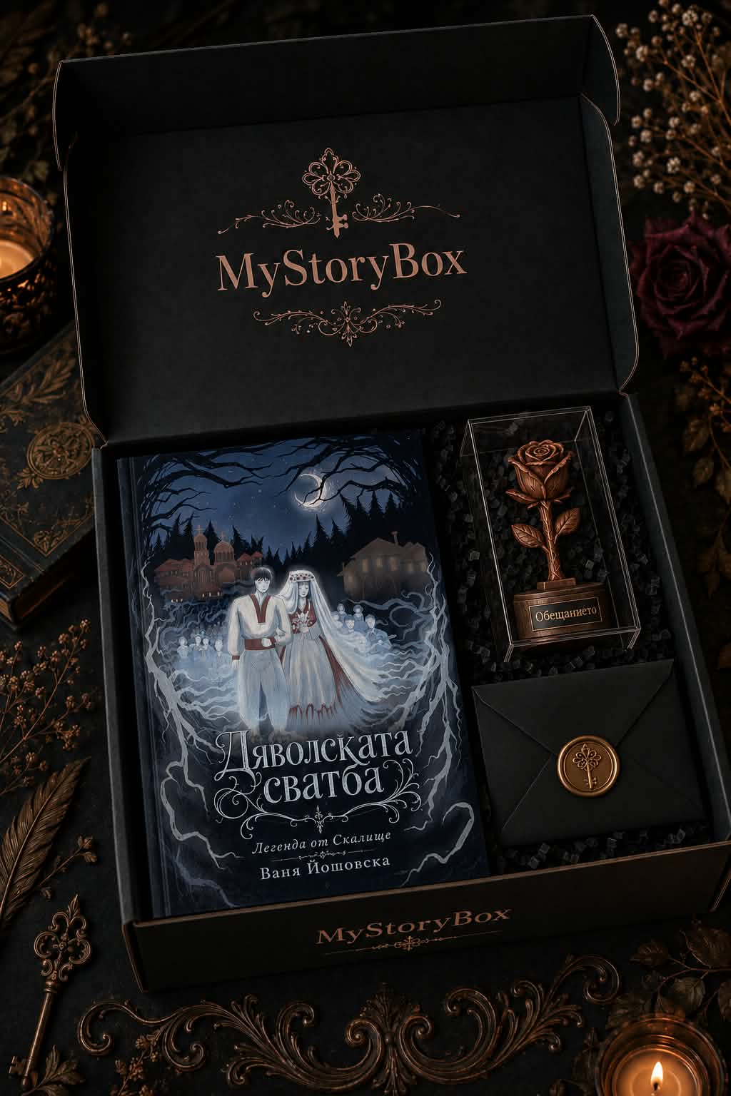 MyStoryBox — изданието Дяволската сватба: книга от Ваня Иванова в черна кутия